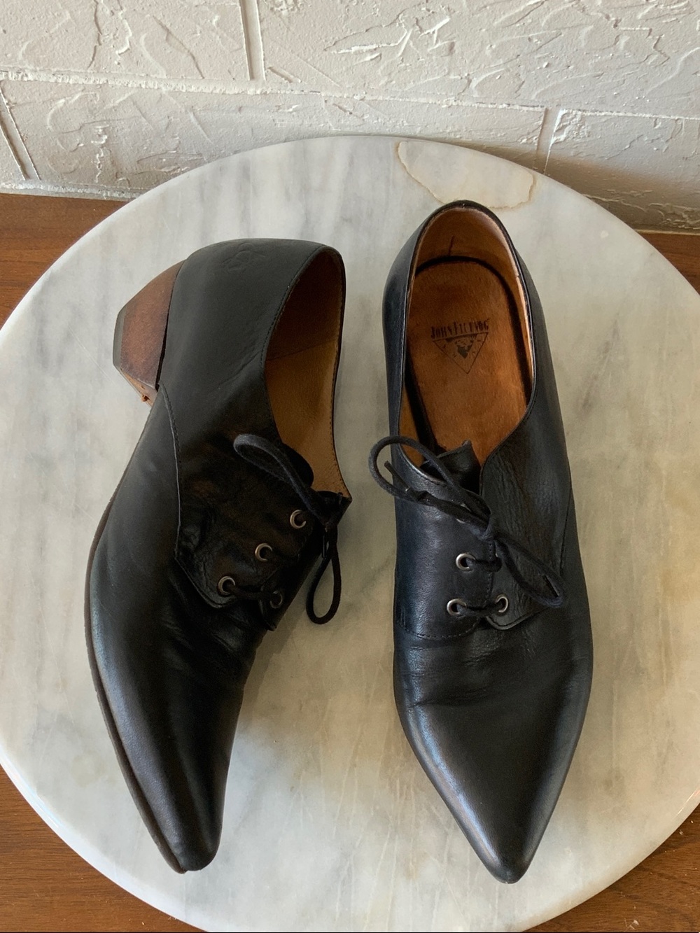 John Fluevog Truth Selby Black Oxfords